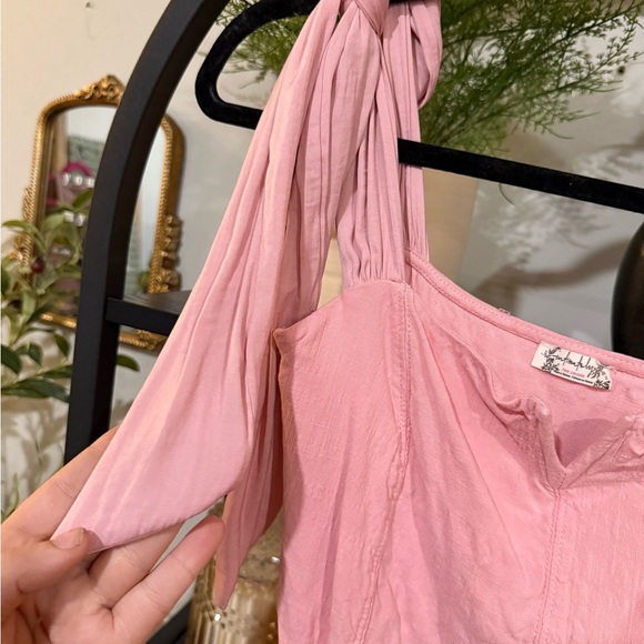 Free People Intimately Pink Bodysuit size medium - Picture 4 of 9